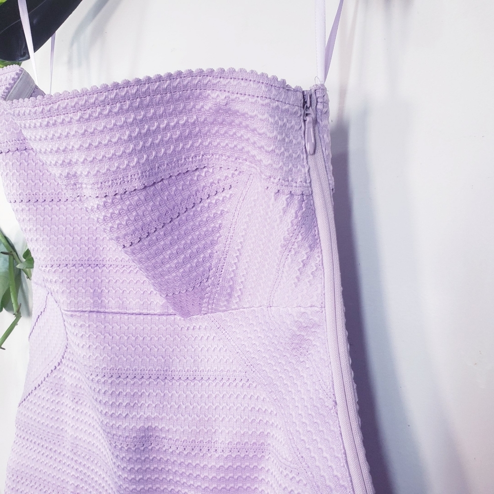 HONEY PUNCH Lavender Tube Bodycon Bandage Dress L - Picture 5 of 12